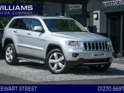 Silver Used 2011 Jeep Grand Cherokee Overland SUV | £8,990