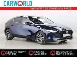 Blue Used 2022 Mazda 3 Inclusive Hatchback | £17,269 (A bit pricey)