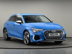 Turbo blue Used 2022 Audi S3 Hatchback | £30,650 (Fair price)