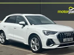 White Used 2021 Audi Q3 S-Line SUV | £19,375 (Good price)