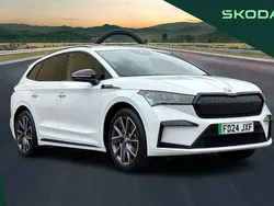 White New 2024 Skoda Enyaq iV SportlinePlus SUV | £32,295 (Super price)