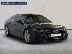 Blue Used 2019 Audi A7 S-Line Hatchback | £28,101 (Fair price)