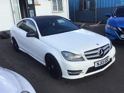 White Used 2013 Mercedes C220 AMG Coupe | £4,495 (Good price)
