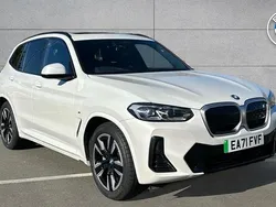 White Used 2021 BMW iX3 M Sport SUV | £27,687 (Fair price)