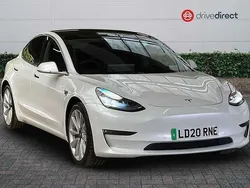 Multi coat pearl white Used 2020 Tesla Model 3 Long Range RWD Sedan | £18,850 (Fair price)