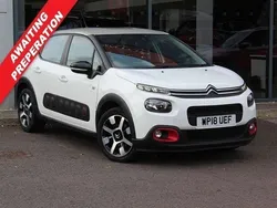 White Used 2018 Citroën C3 PureTech Hatchback | £6,800 (Fair price)