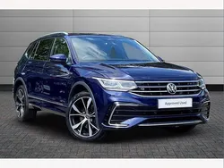 Blue Used 2021 VW Tiguan Allspace R-line SUV | £27,050 (Fair price)