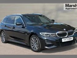 Black Used 2021 BMW 330e M Sport Estate | £23,351 (Fair price)