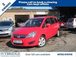 Red Used 2013 Vauxhall Zafira MPV | £3,295 (Fair price)