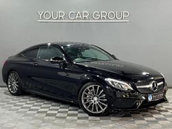 Black Used 2016 Mercedes C250 AMG line Coupe | £17,990