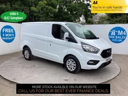 Frozen white (solid paint) Used 2022 Ford Transit Custom Limited | £15,995 (Good price)