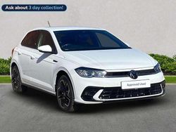 White New 2025 VW Polo R-line Hatchback | £25,990 (Expensive)