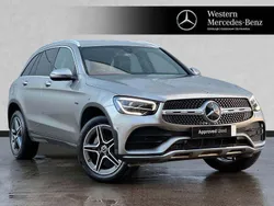 Silver Used 2021 Mercedes GLC300e AMG line SUV | £28,999 (Fair price)
