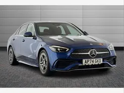 Blue Used 2025 Mercedes C200 AMG line Sedan | £36,990 (A bit pricey)