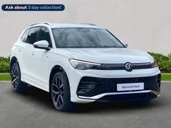 White New 2025 VW Tiguan R-line SUV | £36,999 (Good price)