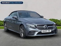Grey Used 2019 Mercedes C220 AMG Line Premium Cabriolet | £19,999 (Fair price)