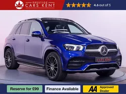 Blue Used 2021 Mercedes GLE300 AMG Line Premium Plus SUV | £39,536 (Fair price)