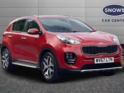 Red Used 2017 Kia Sportage GT-Line SUV | £12,995 (Fair price)