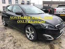 Black Used 2016 Peugeot 308 Allure Hatchback | £5,595 (Good price)