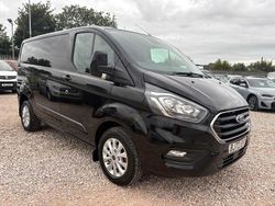 Black Used 2022 Ford Transit Custom Limited Van | £19,995 (Expensive)