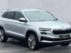 Brilliant silver metallic Used 2024 Skoda Karoq SE L SUV | £20,490 (Fair price)