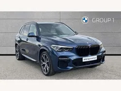 Blue Used 2022 BMW X5 M Sport SUV | £42,495 (A bit pricey)