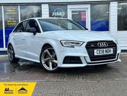 White Used 2018 Audi S3 Sportback Black Edition Hatchback | £18,450