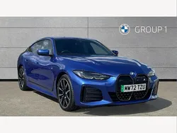 Blue Used 2022 BMW i4 M Sport Sedan | £32,992 (Fair price)