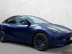 Blue Used 2023 Tesla Model Y Performance SUV | £36,500 (Fair price)