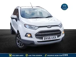 White Used 2016 Ford Ecosport Titanium SUV | £5,385 (Fair price)