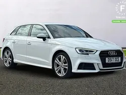 White Used 2017 Audi A3 S-Line Hatchback | £13,999 (Fair price)