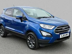 Blue Used 2018 Ford Ecosport Zetec SUV | £8,070 (Fair price)