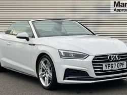 White Used 2017 Audi A5 Cabriolet S-Line Cabriolet | £15,990 (Fair price)