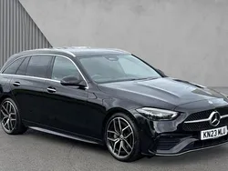Black Used 2023 Mercedes C220 AMG Line Premium Plus Estate | £32,995