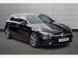 Cosmos black Used 2021 Mercedes A200 AMG line Hatchback | £19,850 (Fair price)
