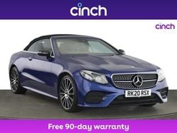 Blue Used 2020 Mercedes E220 AMG Line Premium Plus Cabriolet | £25,899 (Fair price)