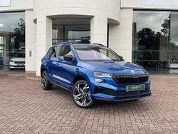 Race blue Used 2025 Skoda Karoq SportLine SUV | £29,490 (Fair price)