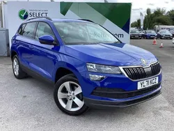 Energy blue Used 2021 Skoda Karoq SE SUV | £14,500 (Fair price)