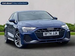 Blue Used 2025 Audi A3 S-Line Sedan | £26,788 (Fair price)