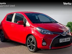 Red Used 2016 Toyota Yaris Design Hatchback | £9,099 (Fair price)