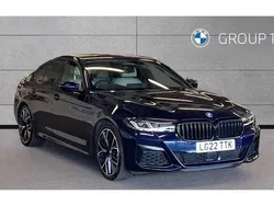 Blue Used 2022 BMW 545e M Sport Sedan | £38,150 (Fair price)