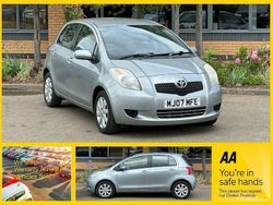 Silver Used 2007 Toyota Yaris Hatchback | £3,750 (Fair price)