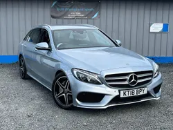 Silver Used 2018 Mercedes C220 AMG line Estate | £11,489 (Good price)
