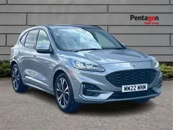 Solar silver premium paint Used 2022 Ford Kuga ST-Line X SUV | £20,995 (Fair price)