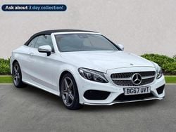 White Used 2017 Mercedes C200 AMG line Cabriolet | £17,099 (Fair price)