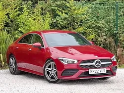 Red Used 2022 Mercedes CLA220 AMG Line Premium Sedan | £23,498 (Fair price)