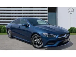 Blue Used 2022 Mercedes CLA180 AMG Line Premium Plus Sedan | £26,860 (Fair price)