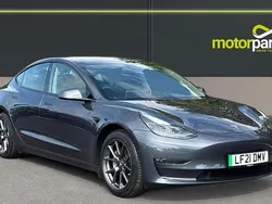 Grey metallic Used 2021 Tesla Model 3 Long Range Sedan | £17,650 (Fair price)