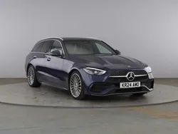 Blue Used 2024 Mercedes C300 AMG Line Premium Estate | £33,400 (Fair price)