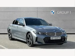 Skyscraper grey metallic Used 2023 BMW 330e M Sport Sedan | £28,750 (Fair price)